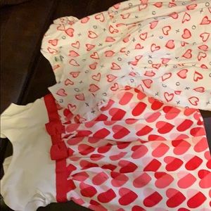 Set of 2  dresses Gymboree and old Navy valentine